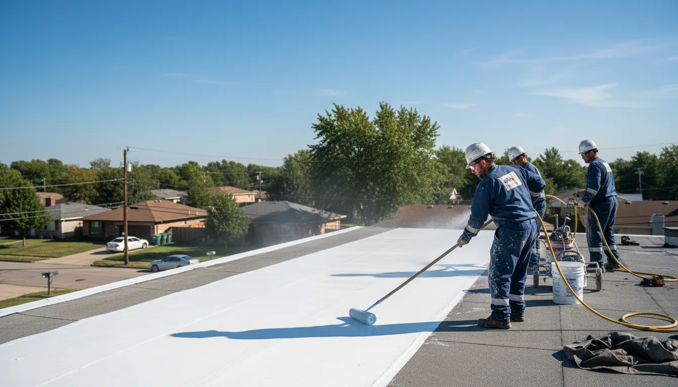 Commercial roof coating in Browns Valley, CA near me